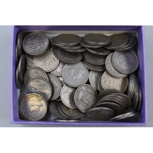 100 - Approx 100 Sixpence Coins