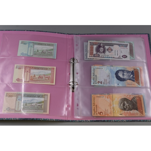 104 - Selection of Uncirculated Worldwide Banknotes. Includes Mongolia, Venezuela, North Korea and more