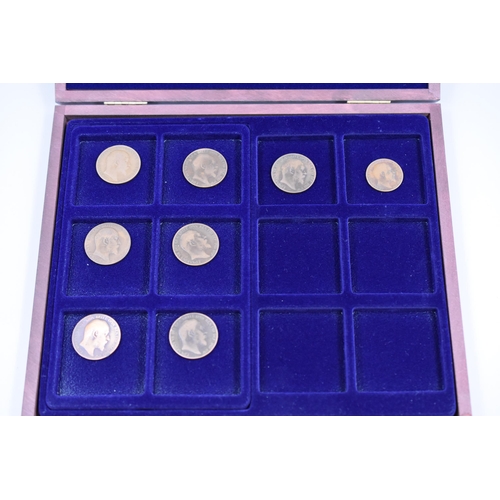 107 - Two Coin Collectors Cases including Westminster and selection of Edward VII Pennies and Half Pennies