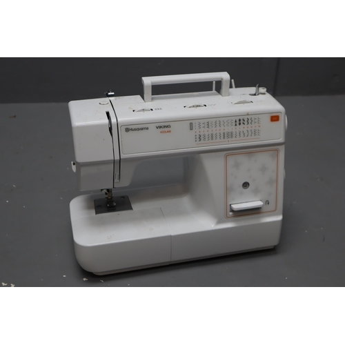 600 - Hursqyarna Viking H Class Sewing Machine (Untested). No Power Lead or Foot Pedal