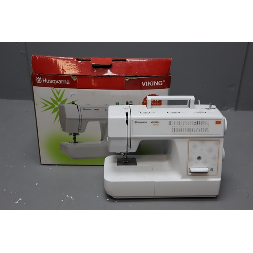 600 - Hursqyarna Viking H Class Sewing Machine (Untested). No Power Lead or Foot Pedal