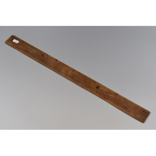 264 - A Late 18th Century 24 inch Boxwood Gunter Scale Navigation Rule, By Benjamin Donn, Stamped Navigati... 