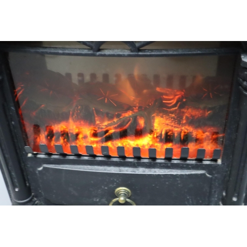 601 - Electric 2kg Fire with Dimmable Lights, and Thermostat (Working When Tested)