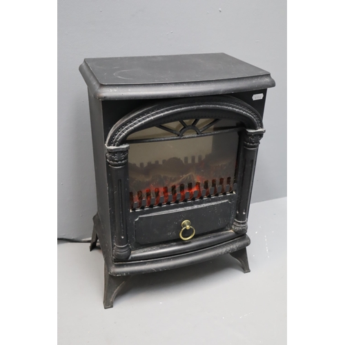 601 - Electric 2kg Fire with Dimmable Lights, and Thermostat (Working When Tested)