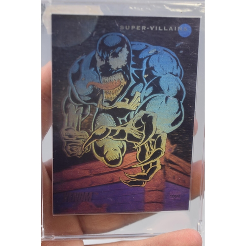 138 - Collectors Marvel Comics Venom Hologram Card 1991 in Snap-Tight Case