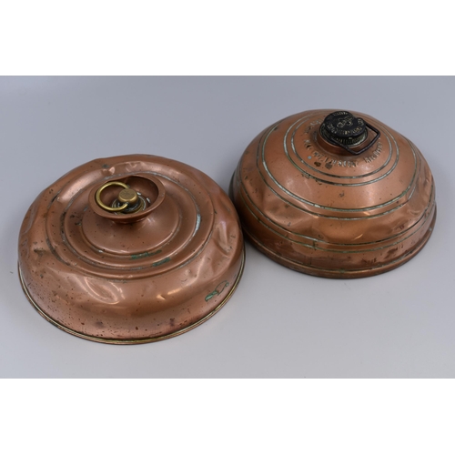 275 - Two Vintage Copper Bed Warmers to include Wafax