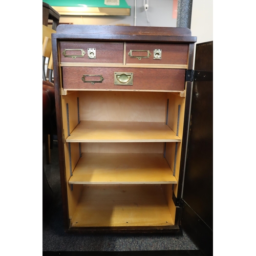 617 - Bespoke Lockable Storage Cabinet with 3 Drawers and two Shelves (37