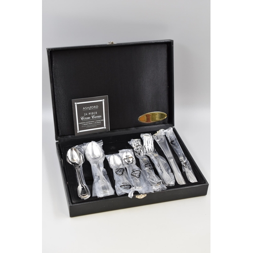 304 - Cutlery Canteen by Ashford, 20 Pieces. 6 dessert Spoons, 6 Tea Spoons, 4 Forks and 4 Knives