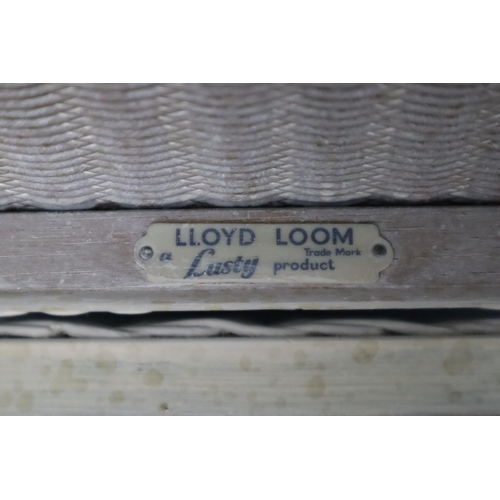 629 - Lloyd Loom Lusty Glass Topped Rattan Laundry Basket