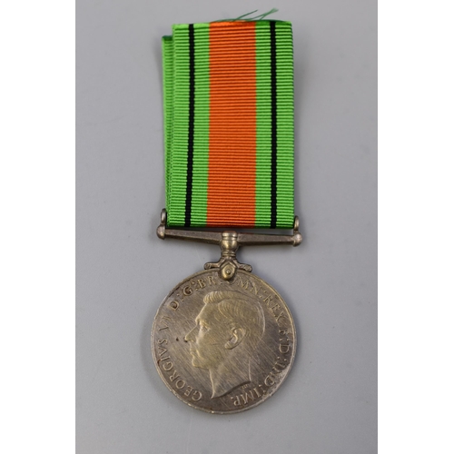 192 - George VI WWII 1939 to 1945 Defence Medal