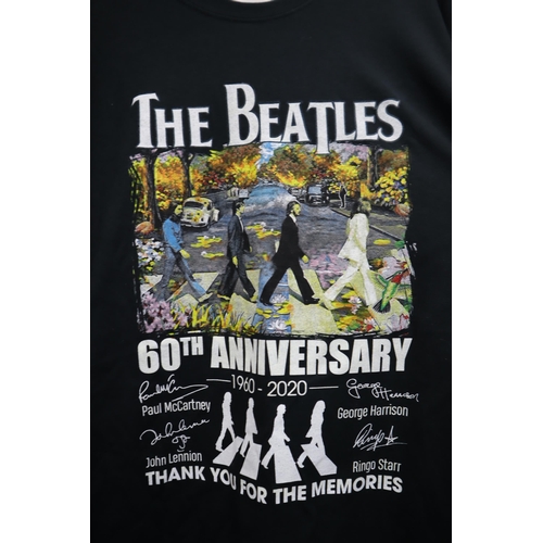 630 - Two Beatles 60th Anniversary T Shirts, 3XL and 4XL