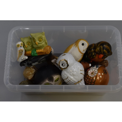 200 - Mixed Selection of Ceramic Owl Figures