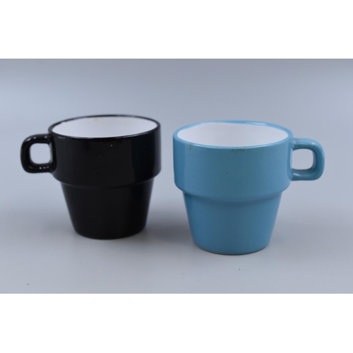 312 - Mug Stand with a Set of Colourful Coffee Mugs