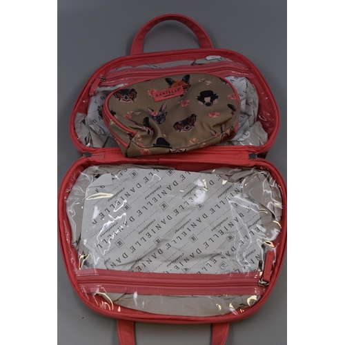 634 - Danielle Creations Dog Bag with Make Up Bag with Tags (13” x 9.5” x 5”)