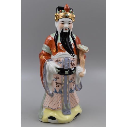 209 - Lu Xing Chinese God of Prosperity and Wealth Ceramic Figure (14