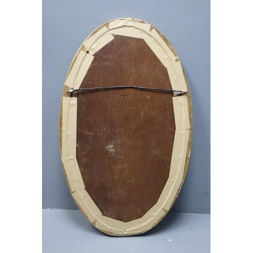 324 - Vintage Oval Bevel edged Wall Mirror (31