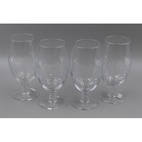 224 - Four Branded Stella Artois 1 pint Glasses