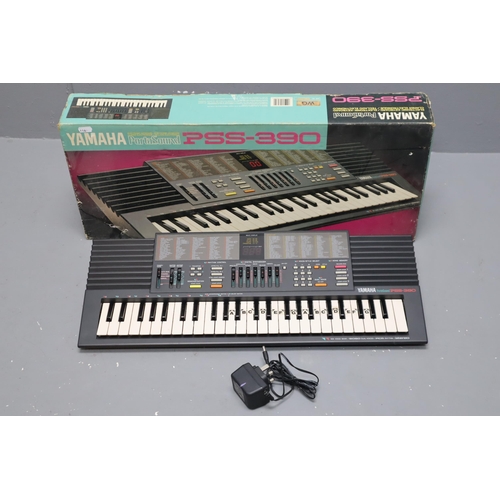 646 - Boxed Yamaha Portasound PSS-390 Electric Organ complete with Booklets untested item