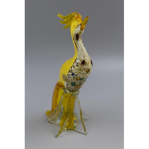 229 - Vintage 1960's Murano Vibrant Coloured Bird 11