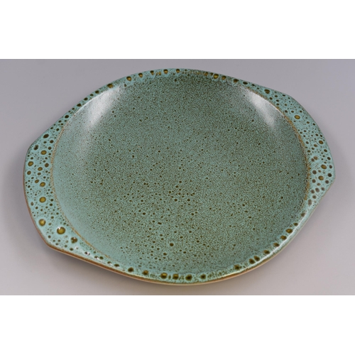 236 - Poole Pottery Green speckled Tray (12