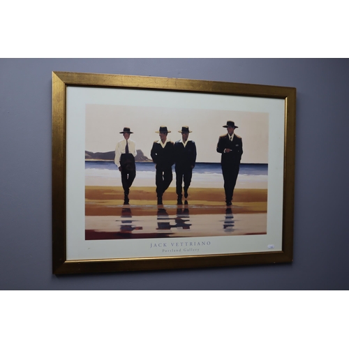 341 - Large Jack Vettriano Print Entitled “The Billy Boys” (35” x 26.5”). Frame A/... 