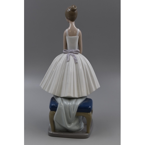 244 - A Nao By Lladro Spanish Porcelain Ballerina Figure, Approx 12.5