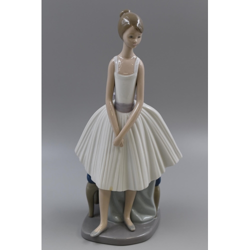 244 - A Nao By Lladro Spanish Porcelain Ballerina Figure, Approx 12.5