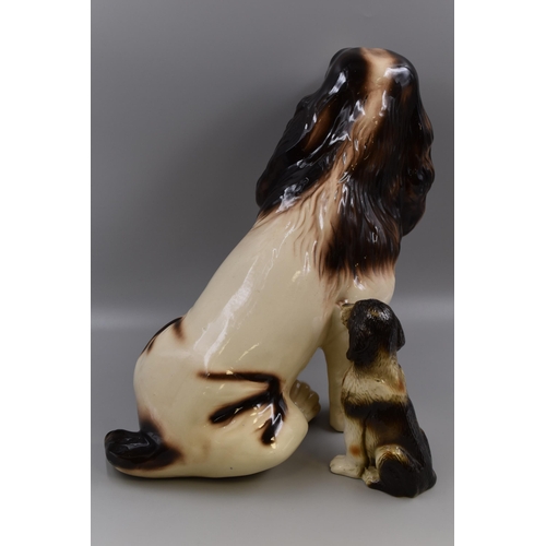 262 - Large Glazed Spaniel Figure (16