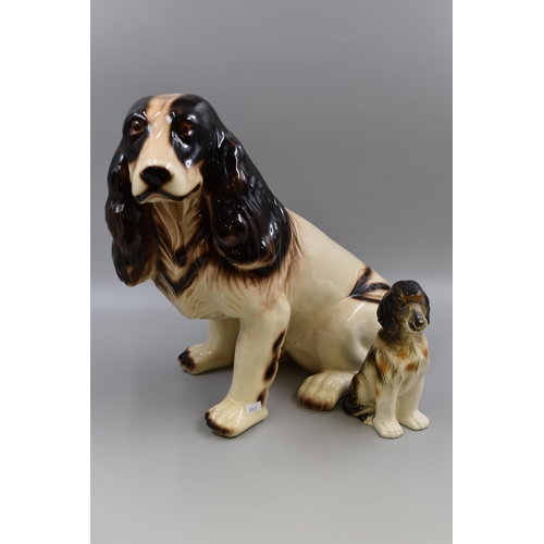 262 - Large Glazed Spaniel Figure (16