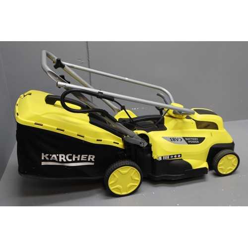 663 - A Kartcher 18v 45L Battery Powered Lawn Mower, No Battery Included