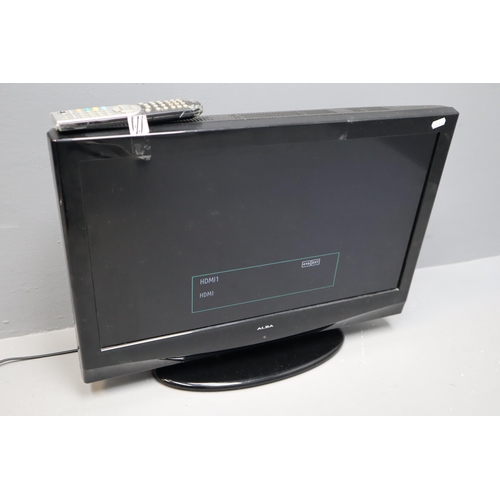 482 - ALBA LCD26ADVD Television with Remote Control and Built in DVD Player (Working)