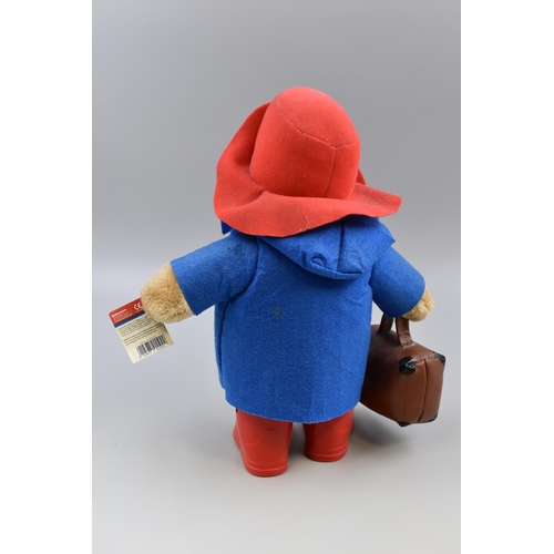 493 - Plush ' Paddington Bear' Complete with Suitcase, Wellington Boots and Tags, By Rainbow Designs, appr... 