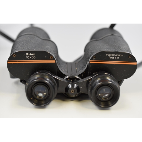 367 - Prinz 10x50 Binoculars with Case