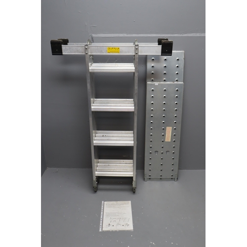 671 - Aluminium Multi-Purpose Articulated Ladders complete with Removable Two Piece platform and instructi... 