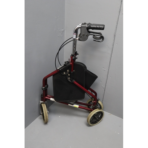 673 - Mobility Tri-Walker with twin Brakes and Basket