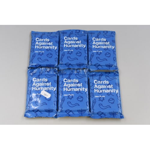 374 - Six Cards Against Humanity Add On Packs 'Jew Pack'. Sealed