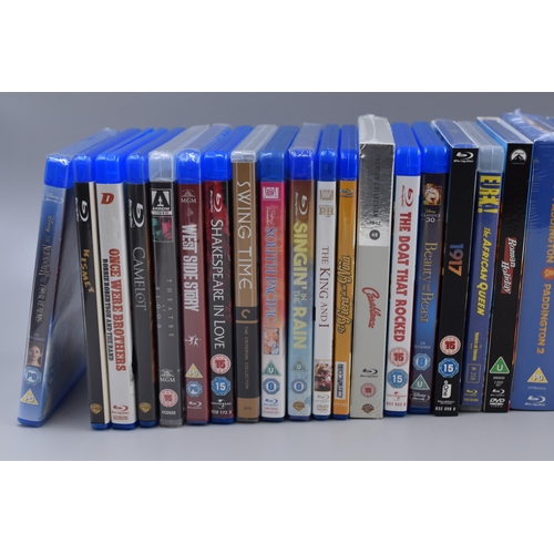 503 - Selection of Blue Ray DVDs Including Disney Beauty and The Beast, Shakespeare in Love, Love Actually... 