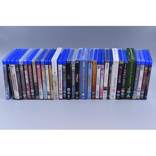 503 - Selection of Blue Ray DVDs Including Disney Beauty and The Beast, Shakespeare in Love, Love Actually... 