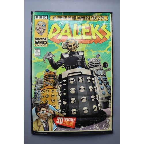 391 - A Doctor Who Daleks Comic Book Style Poster, Approx 36