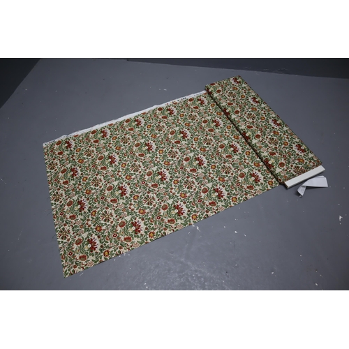 516 - Approx 6mtrs of Multi-Coloured Flowery Patterned Quality Material