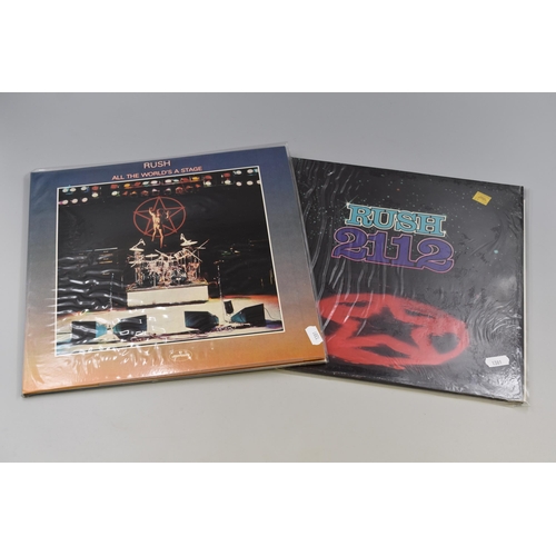 405 - Rush: Two Vinyl LP's By Canadian Rock Band 'RUSH' Rush 2112 ( Mercury Records 9100 039 ) and 'All Th... 