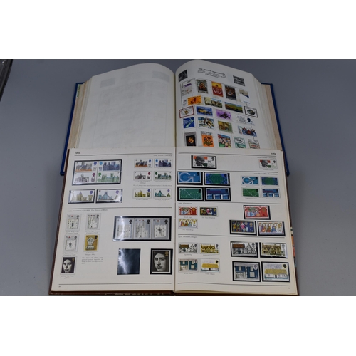 406 - A Selection of Eight Stamp Albums (One Empty), Containing a Large Selection of Various UK and Worldw... 