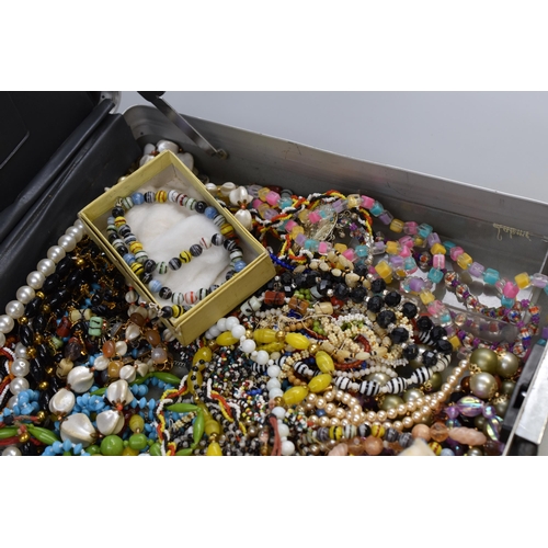 426 - Vintage Briefcase full of Unsorted Jewellery