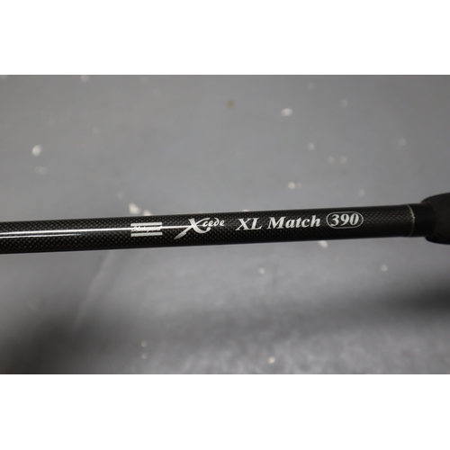 511A - Shakespeare Xcede XL Match 390 3 Piece Fishing Rod Complete with Case