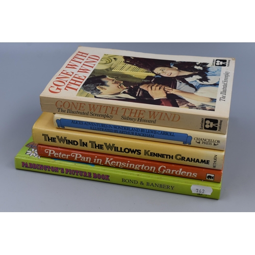 452 - Selection of Vintage Books to include Paddington Picture Book, Gone with The Wind, The Wind in The W... 