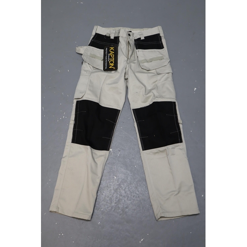 555 - Brand New pair of Kapton Work Trousers with Tags in size 32x 31