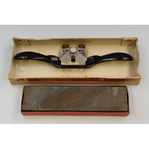 731 - Two Vintage Items to include a Boxed Stanley Spokeshave Plane and a Boxed Silicon Carbide Sharpening... 