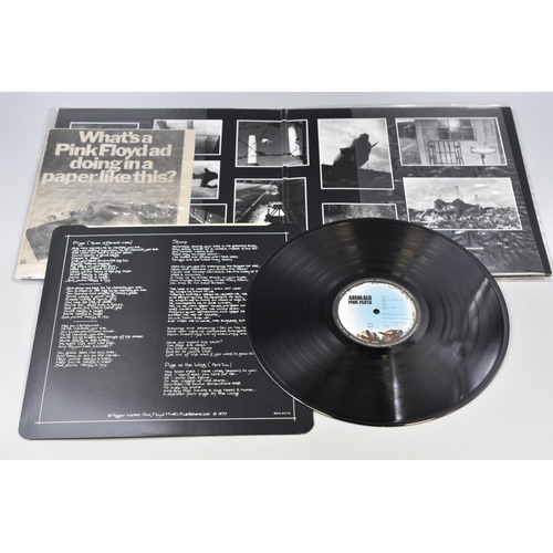 467 - Pink Floyd: 'Animals' Vinyl LP, 1977 Gatefold Sleeve ( SHVL 815 ) Pre-Owned, See Photos For Conditio... 