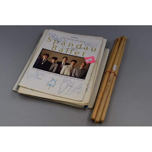 474 - Autographed 'Spandau Ballet' Ephemera, Tour Programmes, Photographs and More, Also Included Five ' S... 