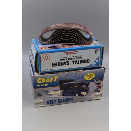 773 - Two Power Sanders to include Hilka Orbital Sander with Spare Sanding Sheets and a Power Craft PBS-80... 